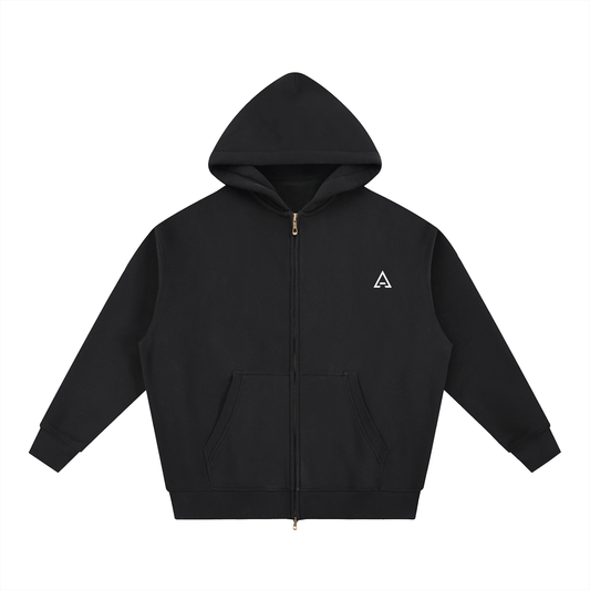 Anti Muse Basics Logo Zip Up Hoodie