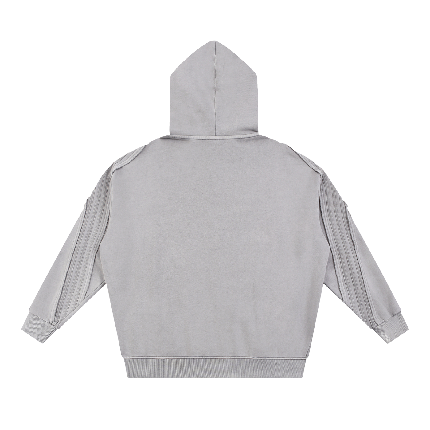 Anti Muse Raw Edge Zip Logo Hoodie